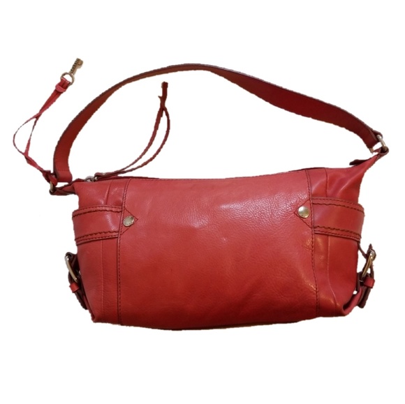 Fossil Handbags - FOSSIL Red Leather Handbag